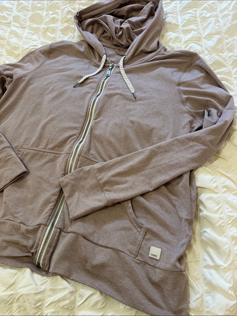 Vuori Soft Dusty Mauve Hooded Zip